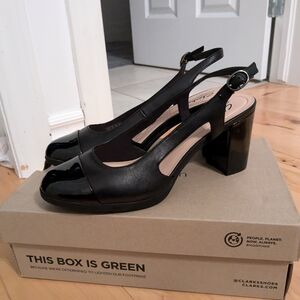 Clark's Bayla Joy Slingback Block Heel
